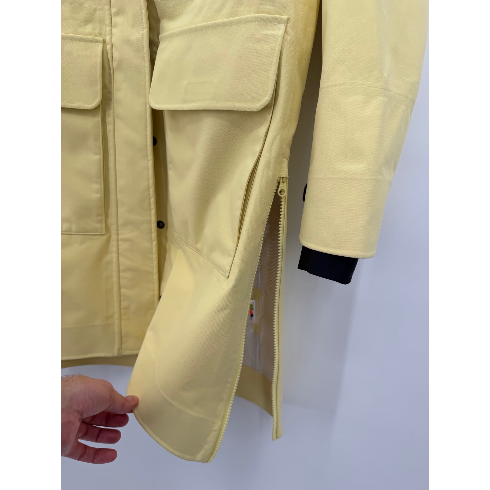 Nwt Alder Lemon Yellow Zippered Rain Or Shine Women's Coat Size Xs — image 7 of 8